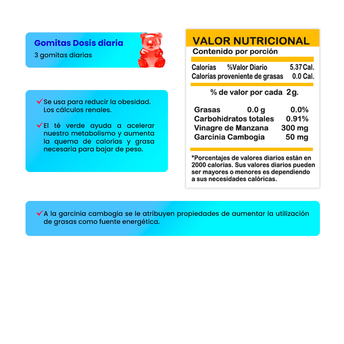 Gomitas de Vinagre de Manzana  - SOTTCOR