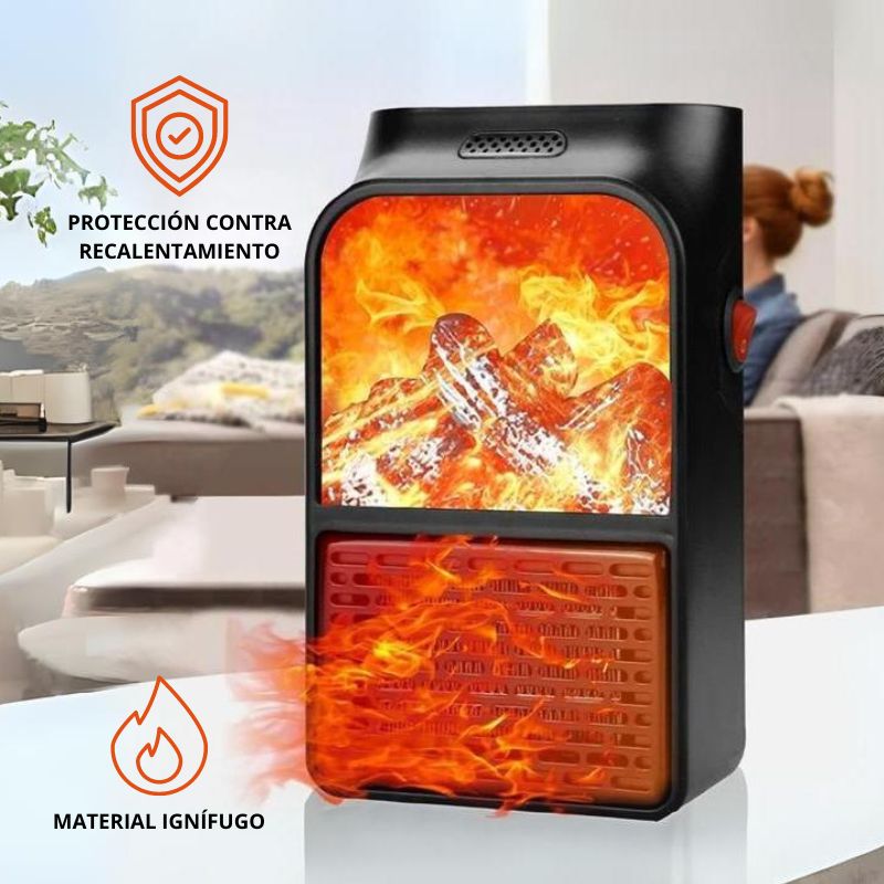 calefactor portátil 🔥flame heater de 1000wsts