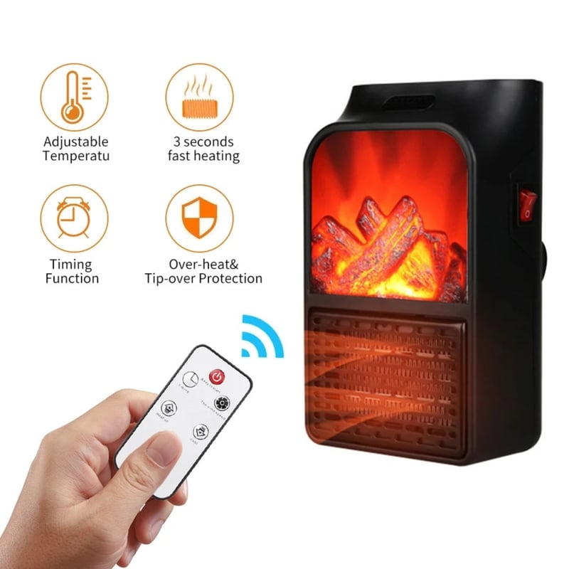 calefactor portátil 🔥flame heater de 1000wsts