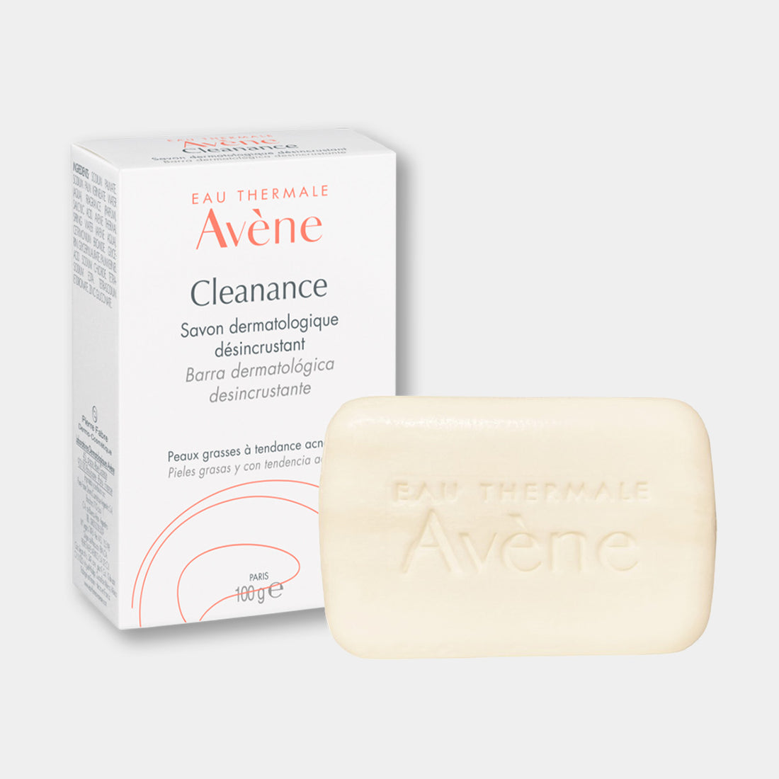 Cleanance barra dermatologica desincrustante Avène 100Gr + mini estuche regalo