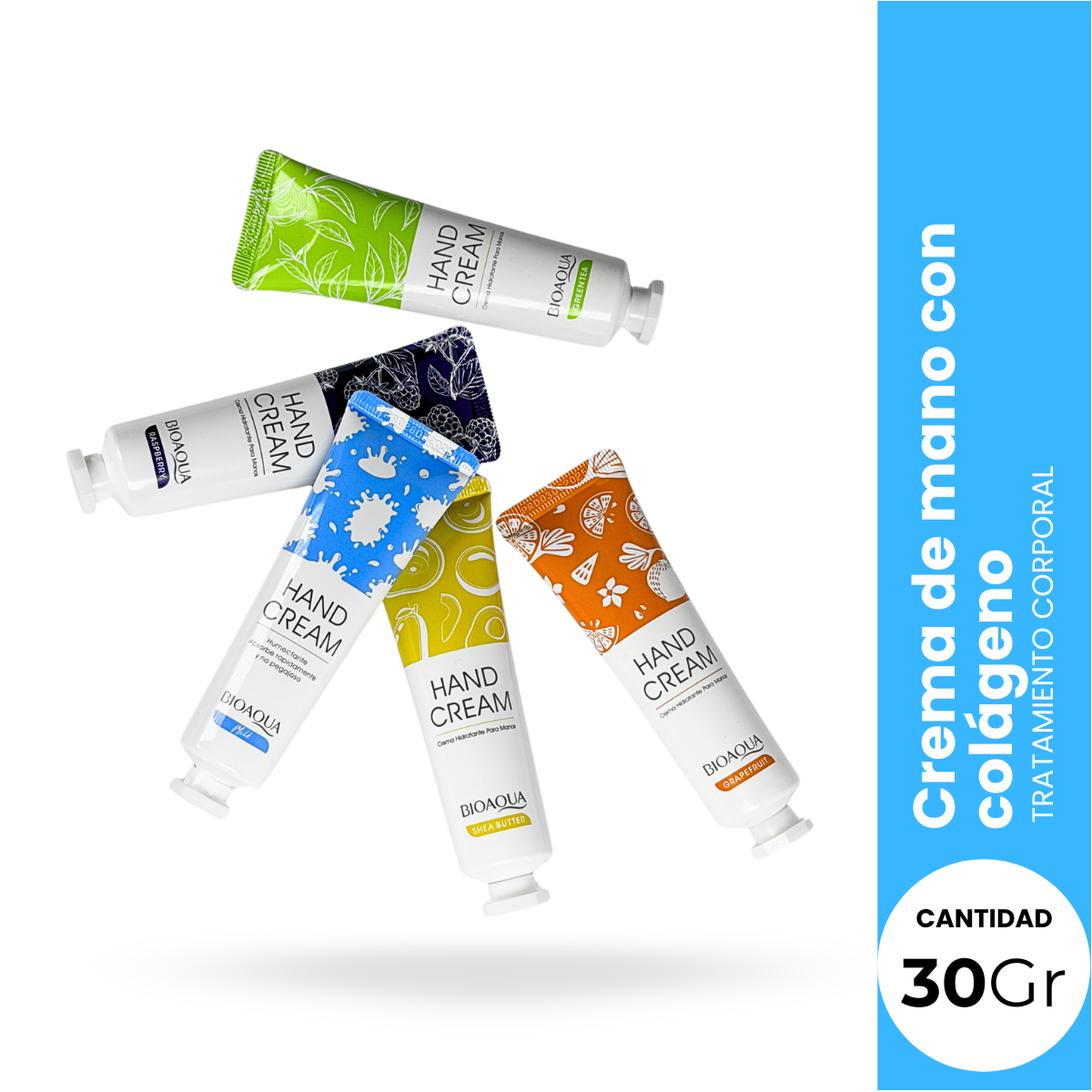 BIOAQUA Crema de Manos – Hidratante y Antioxidante – 30g