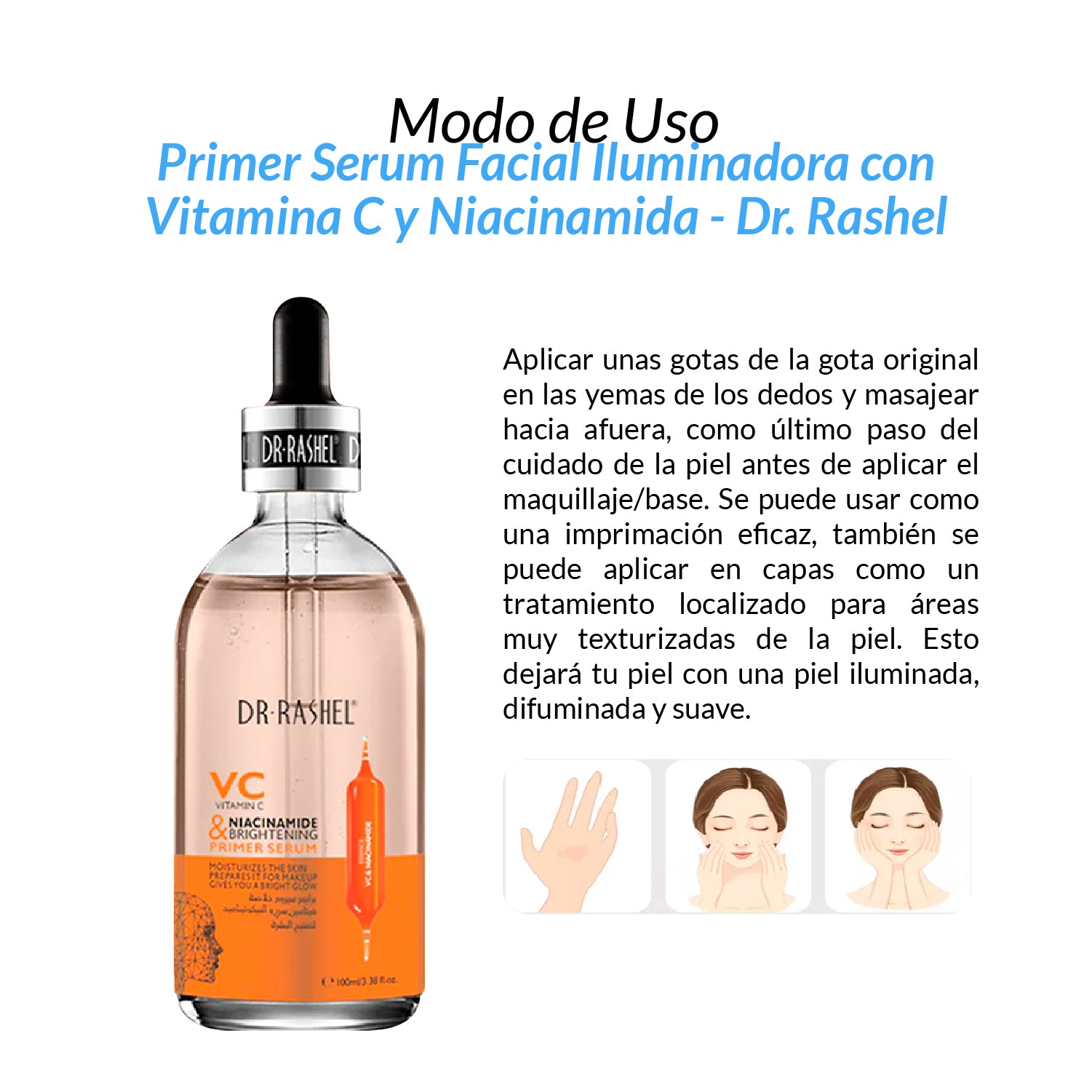 Serum Vitamina C y Niacinamida - Dr. Rashel 100ml