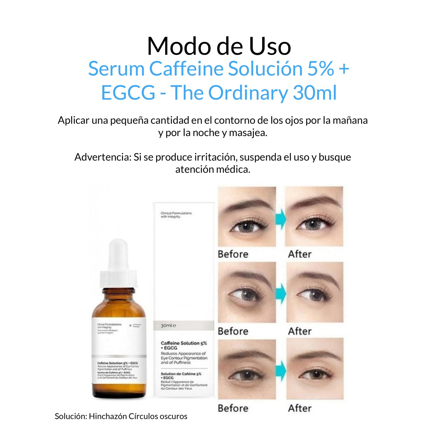 Serum Vitamina C + Caffeine Solution 5% + EGCG - The Ordinary 30ml