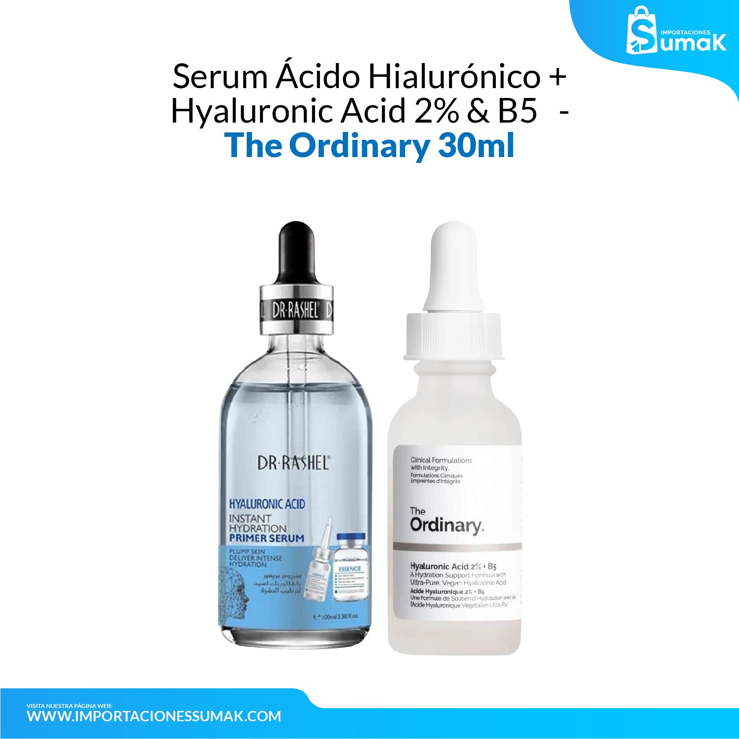 Serum Ácido Hialurónico + Hyaluronic Acid 2% + B5 30ml