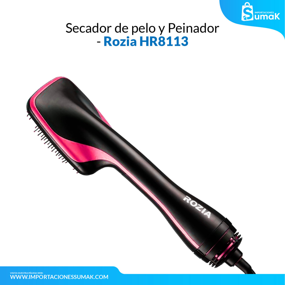 Secador de pelo y peinador - Rozia HR8113