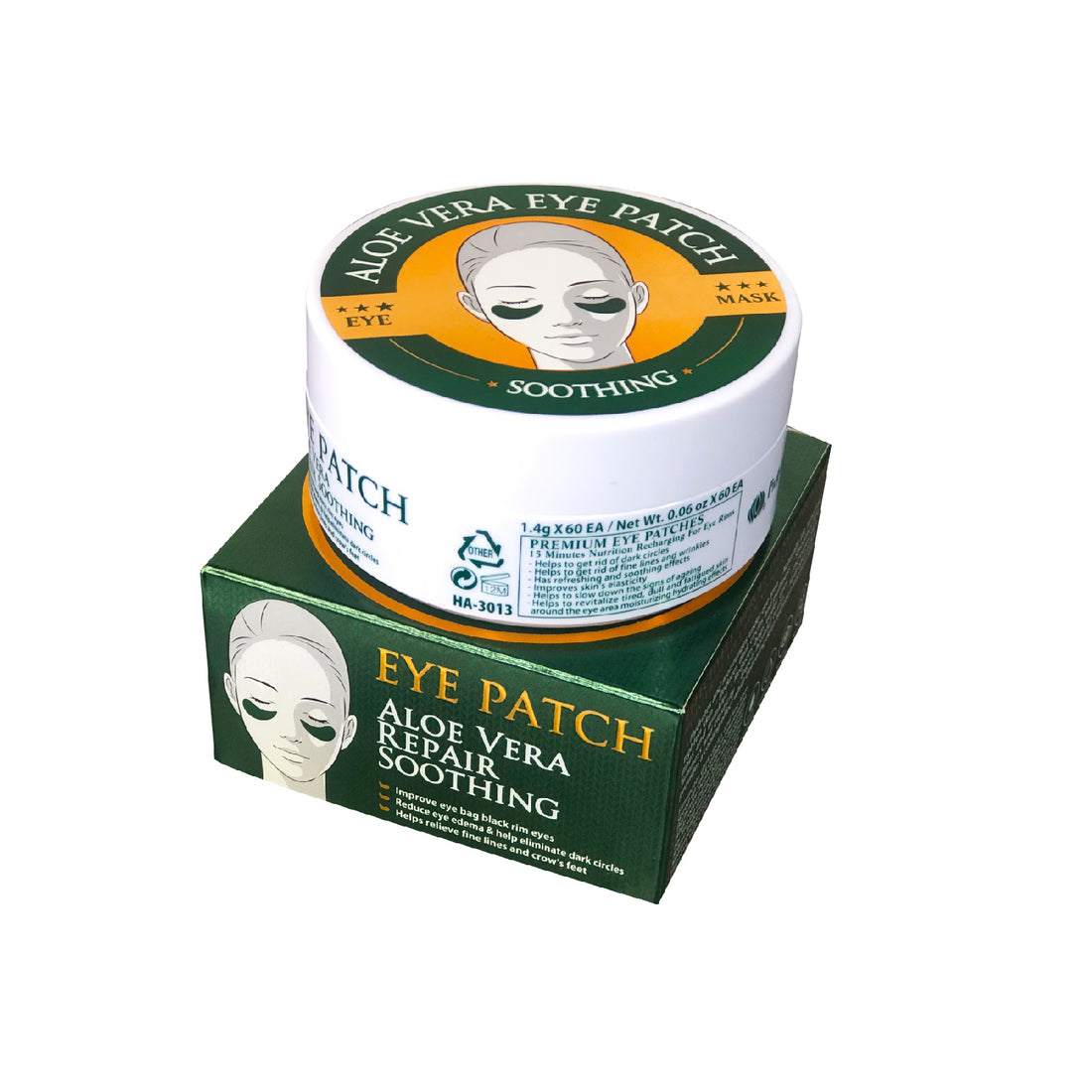 FRUIT OF THE WOKALI – PARCHES PARA OJOS – ALOE VERA – 60 PARCHES