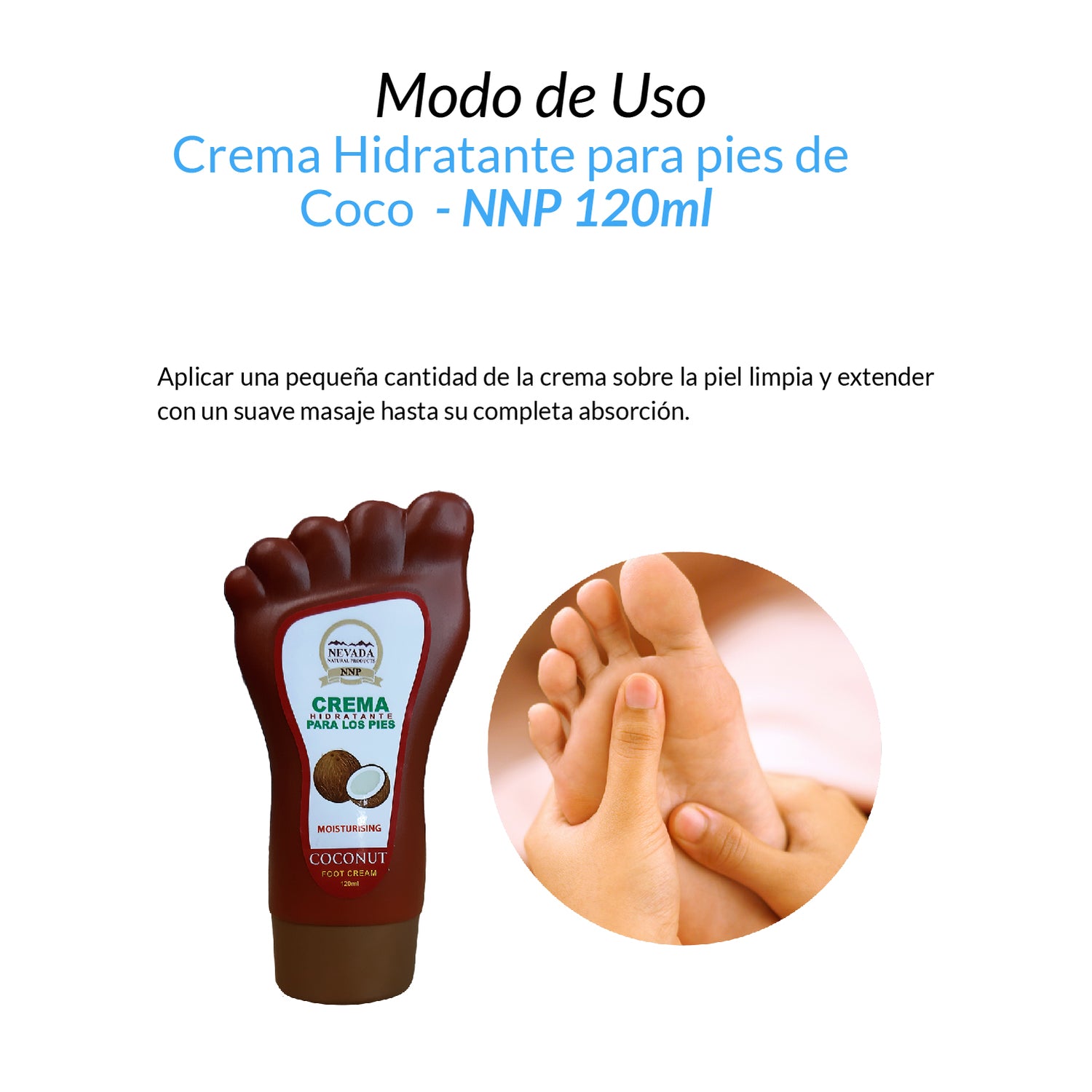Crema Hidratante para pies de Coco - NNP 120ml