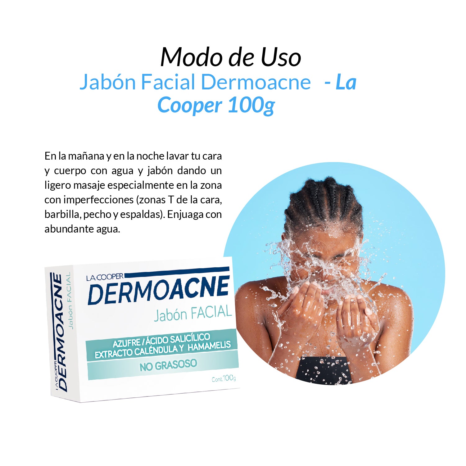 Jabón Facial Dermoacne - La Cooper 100g