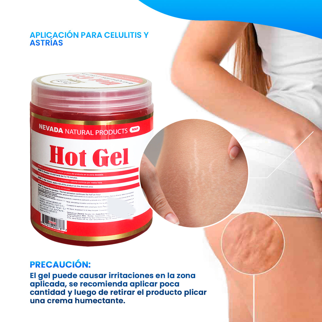 Hot Gel - Crema Anti Celulitis &amp; Estrias