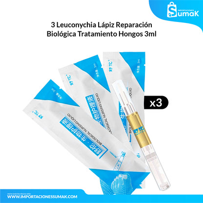 3 Leuconychia Lápiz Reparación Biológica Tratamiento Hongos