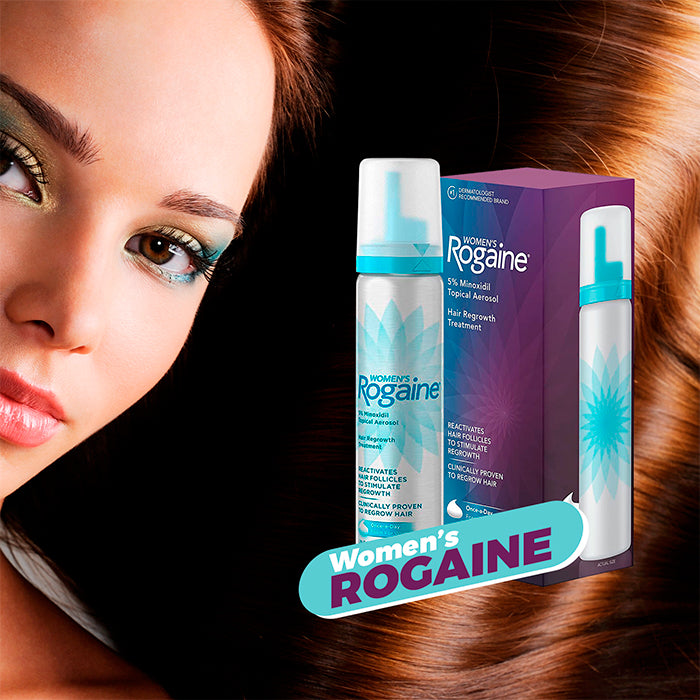 Minoxidil ROGAINE Espuma 5% para Mujer - 2 Meses de tratamiento