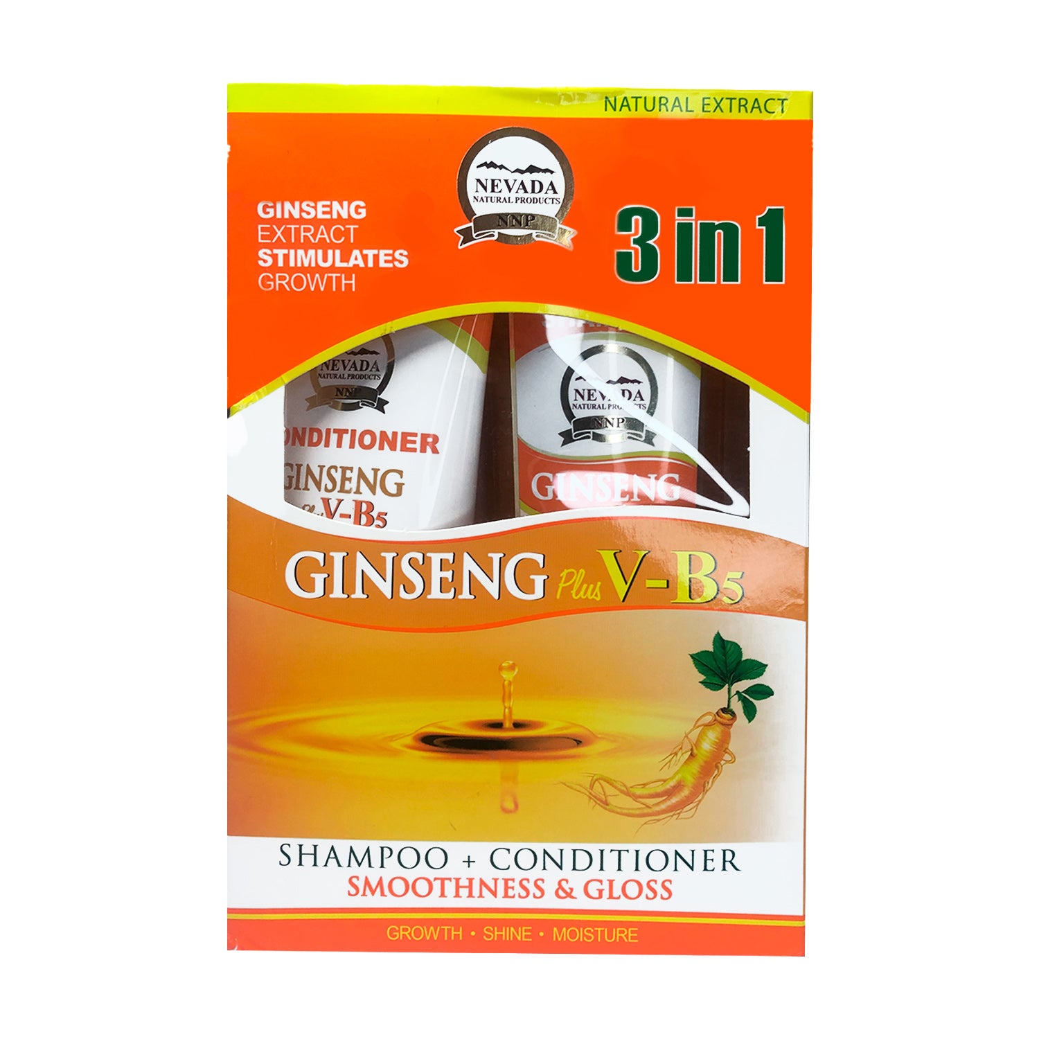 Shampoo 420ml+ Acondicionador 200ml  Ginseng V-B5
