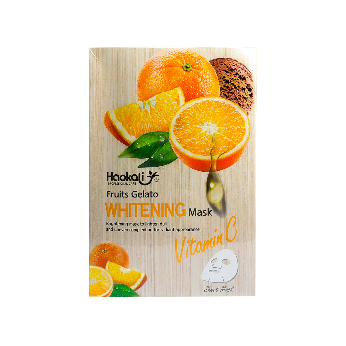 FRUIT OF THE WOKALI – MASCARILLA FACIAL HIDRATANTE Y REAFIRMANTE – VITAMINA C – 30ml x 10und