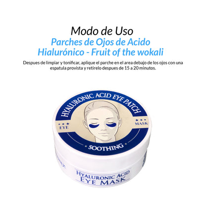 Mascarillas para Ojeras Acido Hyaluronico- Fruit of the Wokali