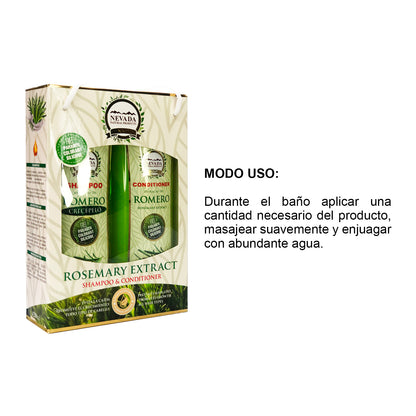 Romero Crecepelo Shampoo + Acondicionador 420ml
