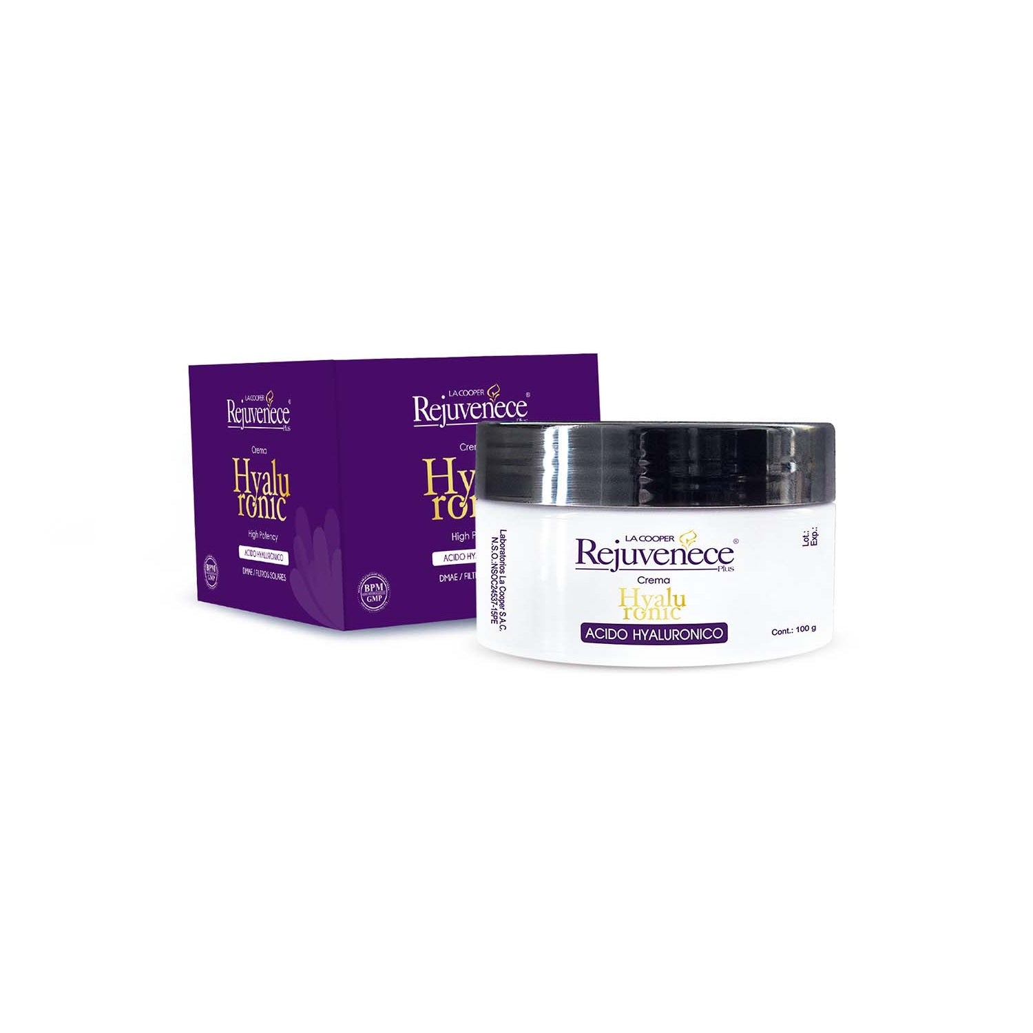 Crema Rejuvenece Hyaluronico 100g + Jabón Concha de Nácar