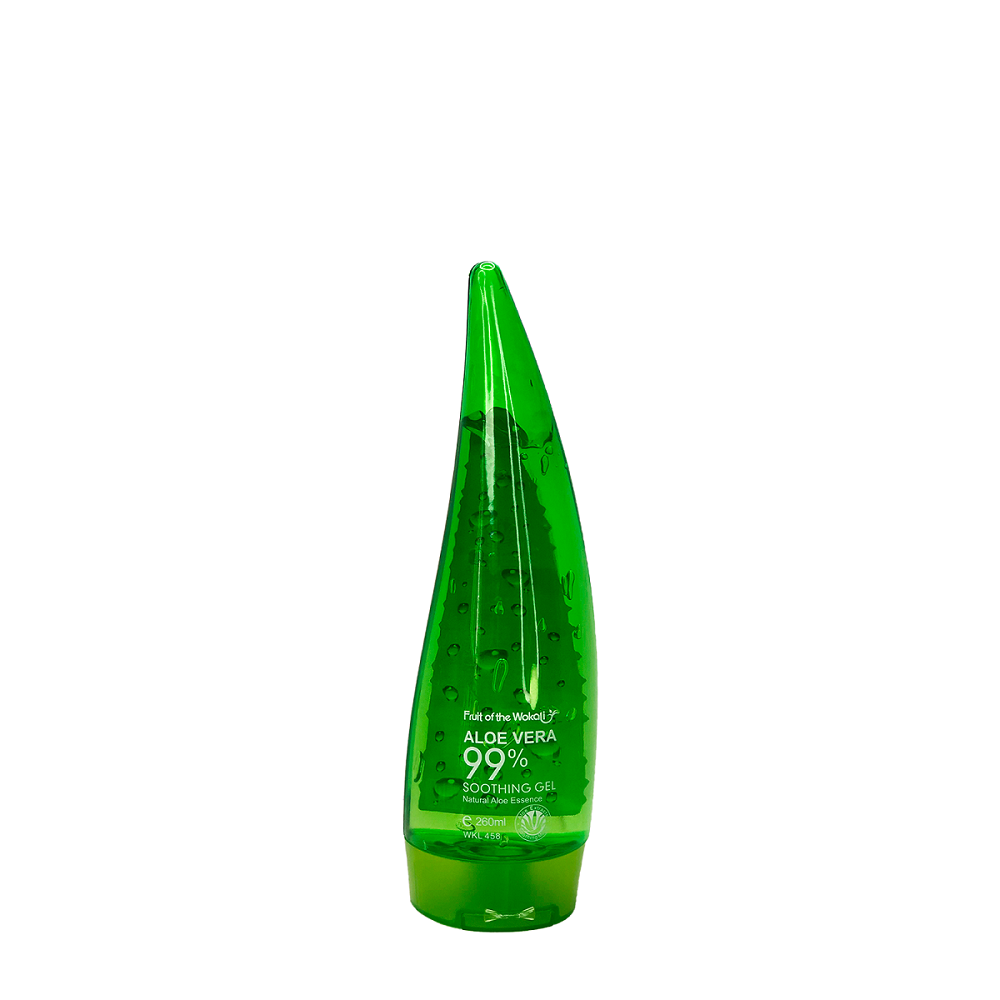 FRUIT OF THE WOKALI – Hidratación y Cuidado Facial/Corporal – Gel Calmante Aloe Vera 99% – 260ml